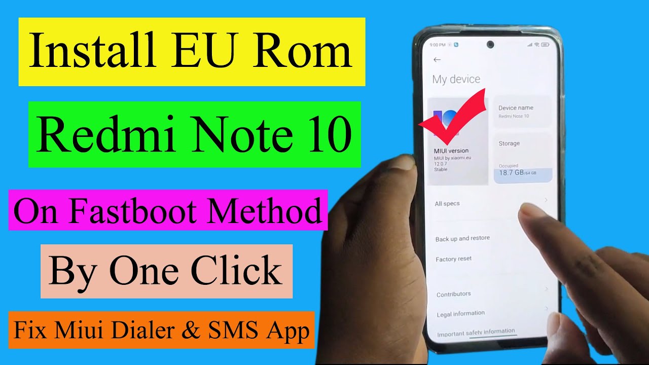How to Flash Xiaomi EU Rom on Redmi Note 10 Mi Dialer Install Eu Rom ...