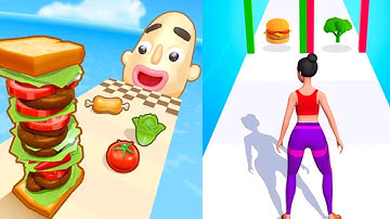 Twerk Race 3D - Sweet Donuts - Sandwich Runner IOS Gameplay
