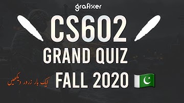 CS602 Computer Graphics Grand Quiz Fall 2020 | CS602  Grand Quiz Fall 2020 Solution