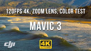 Mavic 3 Zoom Lens & 4K 120fps D-log Test #djimavic3