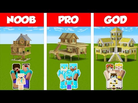 minecraft-noob-vs-pro-vs-god:-survival-family-house-challenge-in-minecraft-/-animation