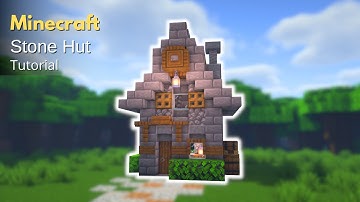 Minecraft: How to Build a Medieval Stone Hut | Medieval Village House (Tutorial)