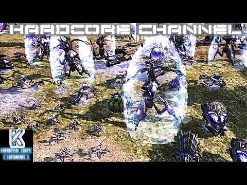 Видео: Command & Conquer 3 Tiberium Wars - Skirmish - Brutal AI - Epic Massive Battle =4= Пробуждение роя