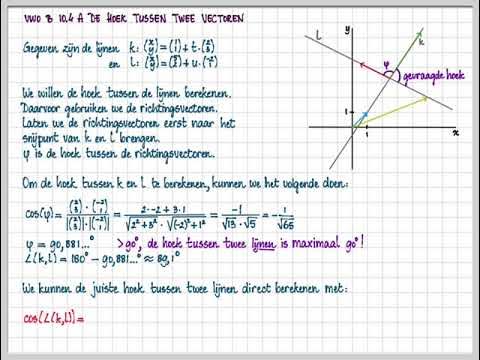 Vwo B 10.4 A De Hoek Tussen Twee Vectoren (Belangrijke Foutmelding In  Beschrijving) - Youtube