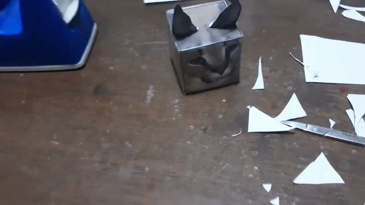 How to make floppa cube papercraft 😲🐱 