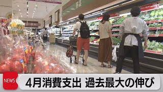 消費支出が過去最大の伸び（2021年6月4日）