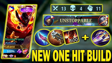 TOP GLOBAL ALDOUS NEW OP 1 HIT BUILD! INSTANT KILL IN THIS BUILD🔥ALDOUS BEST BUILD 2022 - MLBB