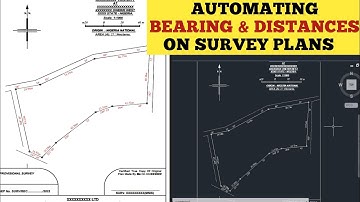 How to Automate BEARING and DISTANCES on Survey Plans (1) || Auto-Label Bearing and Distance