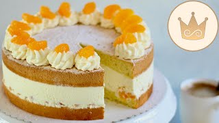 Simply bake THE CLASSIC CHEESE AND CREAM CAKE with MANDARINES yourself! Recipe by SUGARPRINCESS