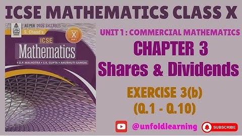 ICSE CLASS 10 || S Chand