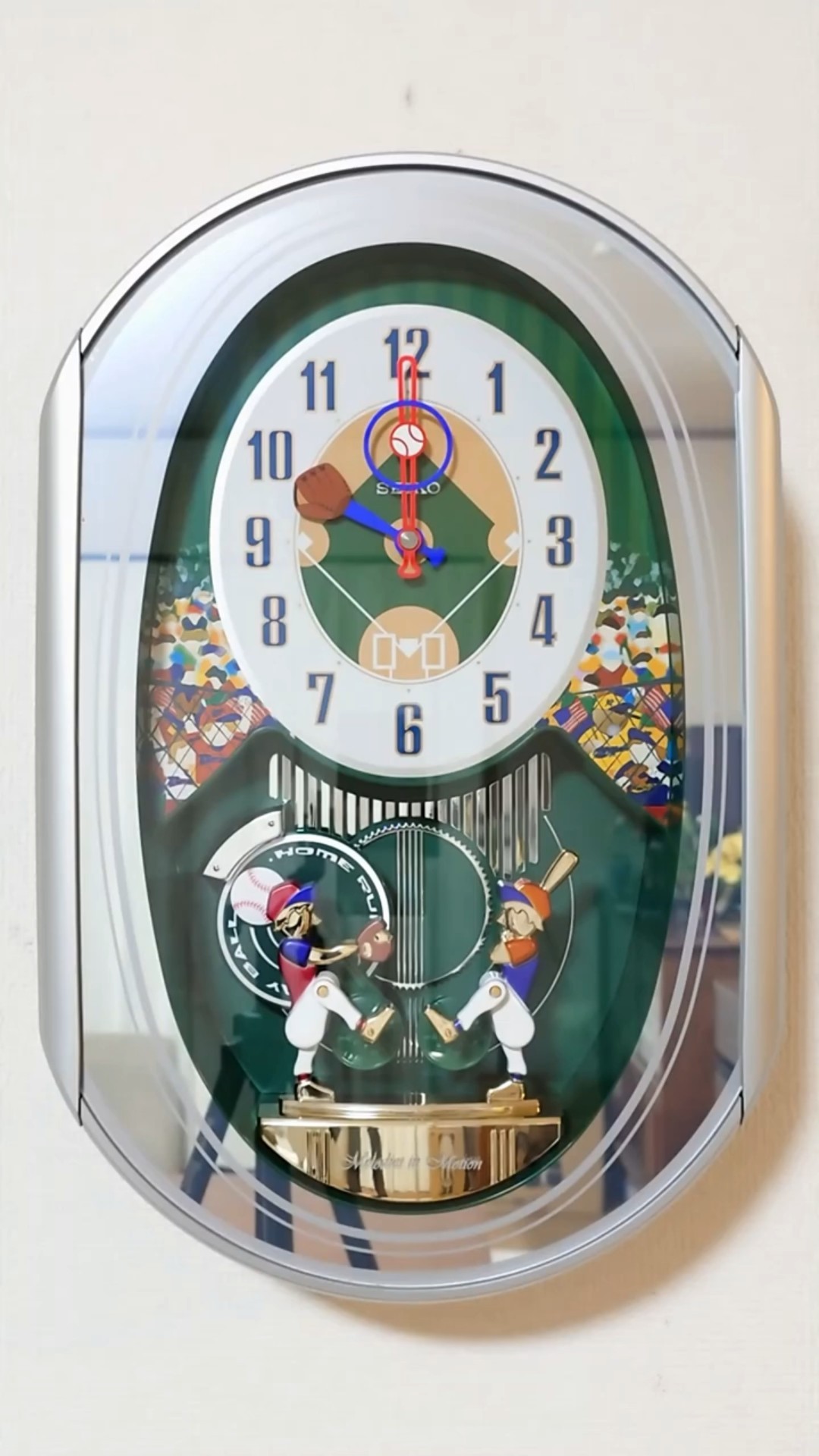 SEIKO Melodies in Motion QXM256SRH ♪Take Me Out To The Ball Game