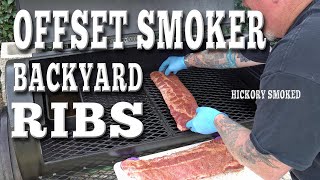 Hickory Baby Back Ribs Recipe Loaded Wichita Offset Smoker Stickburner