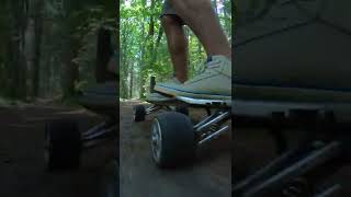 ELECTRIC Skateboard with SUSPENSION trucks!