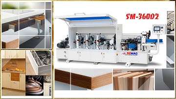 Máy dán cạnh thẳng tự động 6 chức năng I Máy dán chỉ tự động SM-360D2
