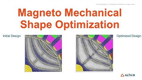 Magneto Mechanical Shape Optimization in Altair Flux