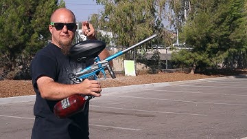 HK Army VCOM Paintball Gun - Shooting