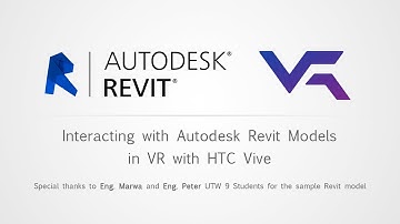 Autodesk Revit and Sketchup Models in VR via HTC Vive