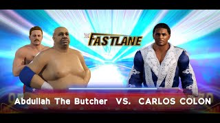 Clasicos de la Lucha Libre  : Carlos Colon  vs Abdullah the Butcher with Chicky Starr in his corner