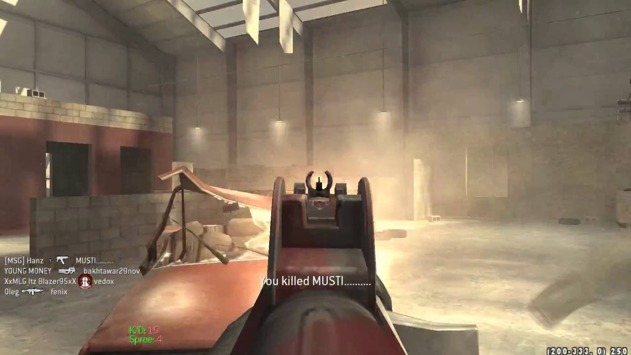 COD4  | MW1 kING Killhouse FFA ... Destroyed!!