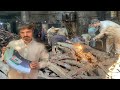 Amazing Process of Making Chaff Cutter Blade Factory #forging #blade #Tool #scrap #recycling