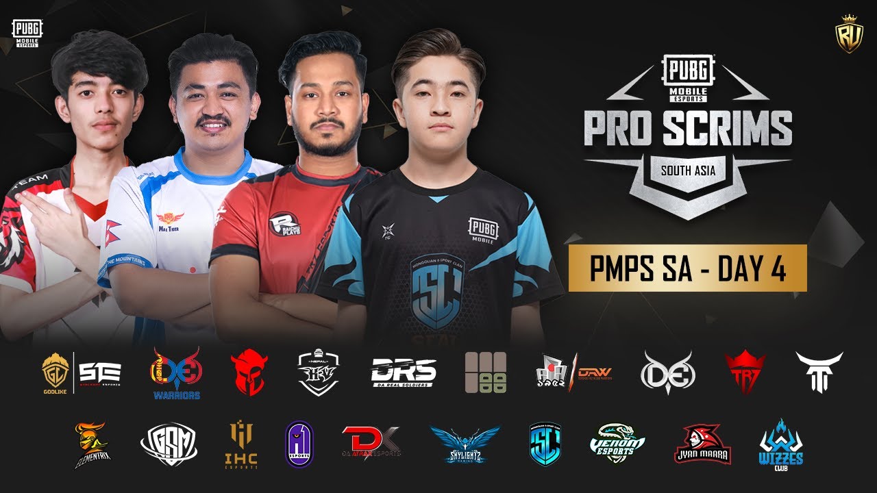 [HINDI] PUBG MOBILE PRO SCRIMS SOUTH ASIA | DAY 4 | ft #SG  #DE  #DRS  #EX  #GSM  #GODLxSTE #A1