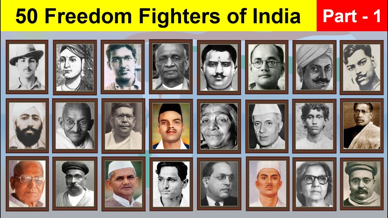 Ultimate Collection of 999+ Freedom Fighters' Names with Images ...