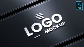 Realistic 3D Tech Logo Mockup with Free PSD Tutorial in Adobe Photoshop
