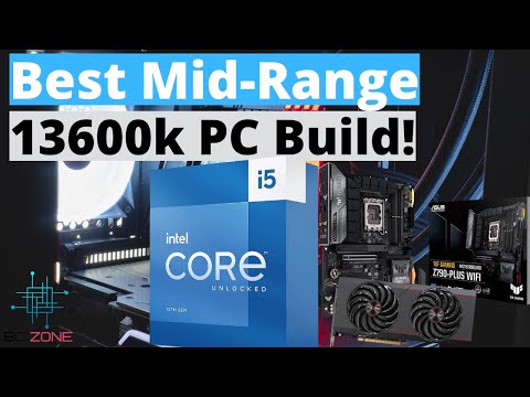 The Best Mid-Range 13600k PC Build! Asus TUF Gaming Z790-PLUS, Radeon RX 6700 XT ($1300)