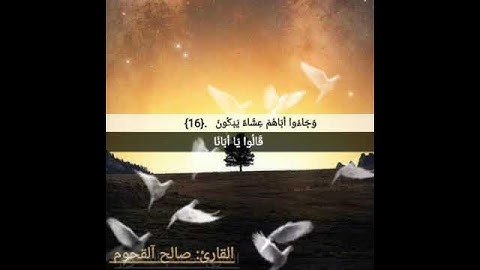 تلاوة خاشعة من سورة يوسف _ لـ فضيلة الشيخ: صالح آلقحوم_#حالات واتس اب دينية🌹