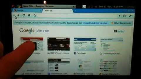 O2 Joggler running Google Chrome