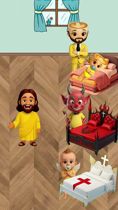 Jesus was very sleepy but someone stole his bed?😱😱 #jesus #biblequiz #shorts