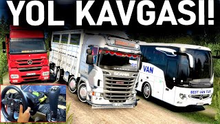 KÜKREYEN SCANİA VE AXOR İLE MADENE İNİYORUZ!  OTOBÜSÇÜ VE KAMYONLAR KAVGA  ETS 2 Mod T300RS GT