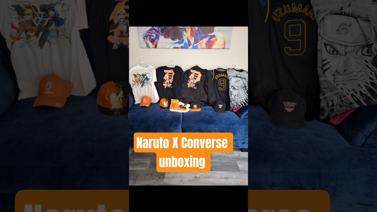 Naruto X Converse Collab FIRE! Unboxing 