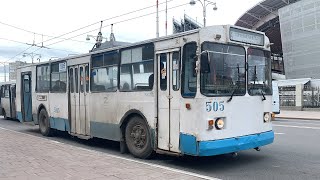 Поездка на прикольном троллейбусе ЗИУ-682В-013 [ВОВ] 505 , Маршрут 26!!!!! (Редкий тролик Екб!!)