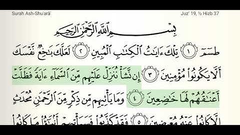 Surah Ash Shura Ayat 1 to 111: Al Ghamdi سوره الشعرا: الغامدی