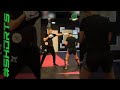 K1 kickboxing  power boxing pad work drill with hicham el gaoui  mohammed jaraya