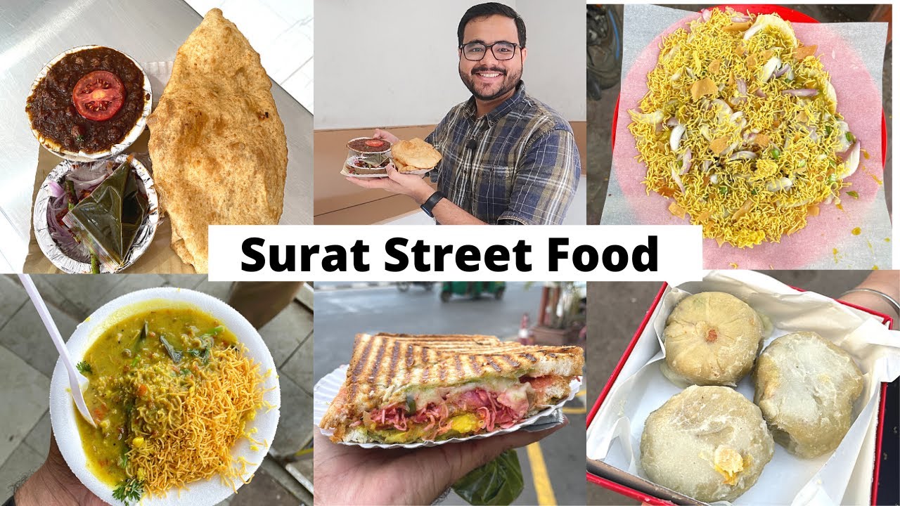 Surat Street food [Part 2] | Chole Bhature, AalooPuri, Vada Pav and more