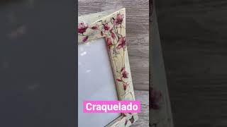 Decoupage y #craquelê # #crafts #diy #decoupage #manualidades #recycling #craquelado