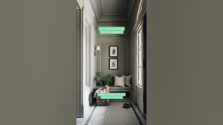 Transform a long narrow hallway with depth, color, and personality. #interiordesign #diy #decoration