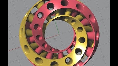 InterLocked Double Mobius strip in Rhinoceros