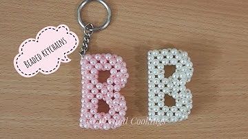 DIY / How to make alphabet keychains / Beaded alphabet 