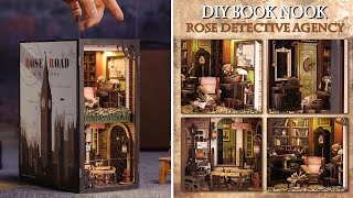 [4K] Rose Detective Agency || CUTEBEE DIY Booknook Kit - Relaxing Satisfying Video by Miniature Land 5,413 views 2 months ago 15 minutes