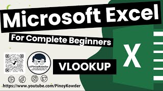 「PinoyKowder」 → How to use Microsoft Excel VLookup Function English-Tagalog with Sample Data