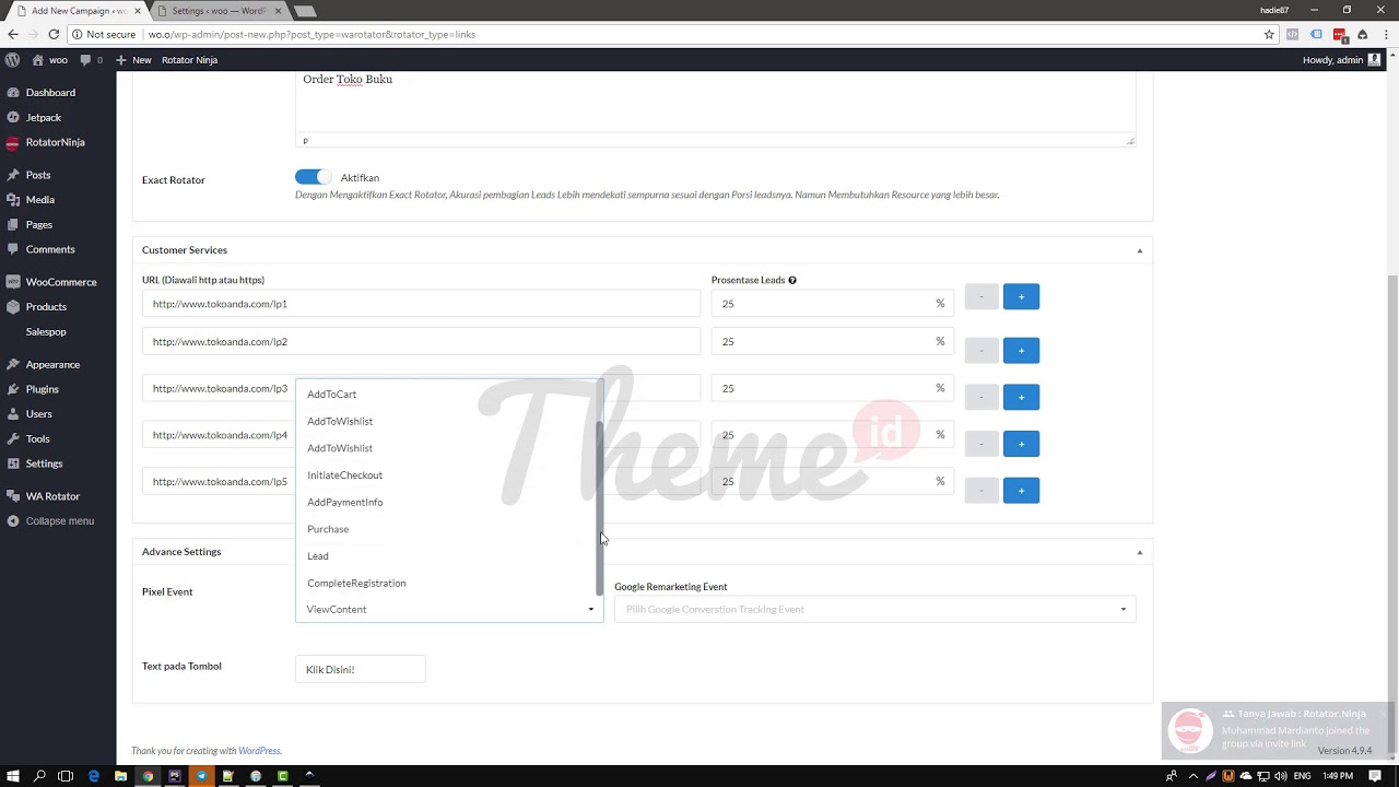 Panduan 2: Membuat Link Rotator : RotatorNinja - YouTube Panduan 2: Membuat Link Rotator : RotatorNinja - YouTube