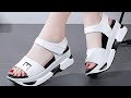 Soft Cushion High-Sole Flat Sandals for Girls &amp; Women – Comfortable Everyday Wear