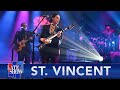 St. Vincent with Louis Cato and The Late Show Band - “Down” Performance 