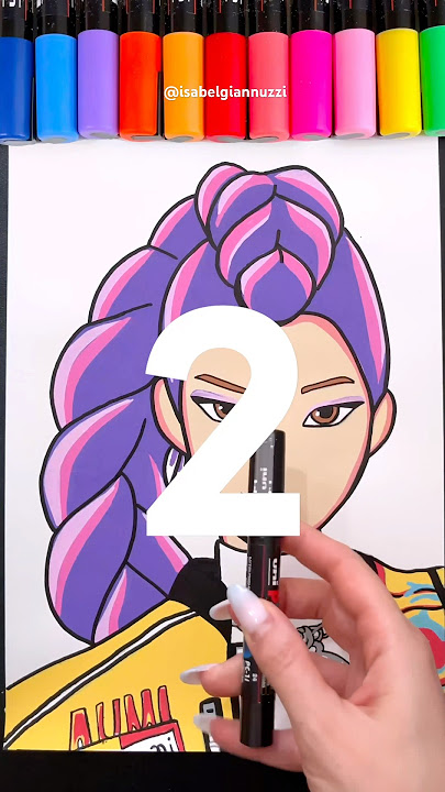 New Drawing Transition Tutorial! Rumi K-Pop Demon Hunters!