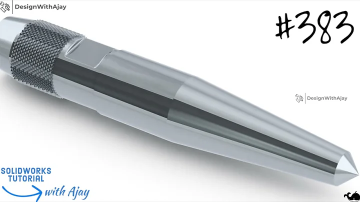 Step-by-Step Tutorial: Creating a Centre Punch in SolidWorks  #383 |#designwithajay| @DesignWithAjay