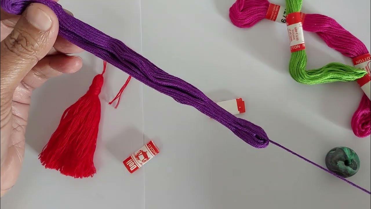 How to Make Embroidery Thread Tassels [ Easy DIY ] YouTube