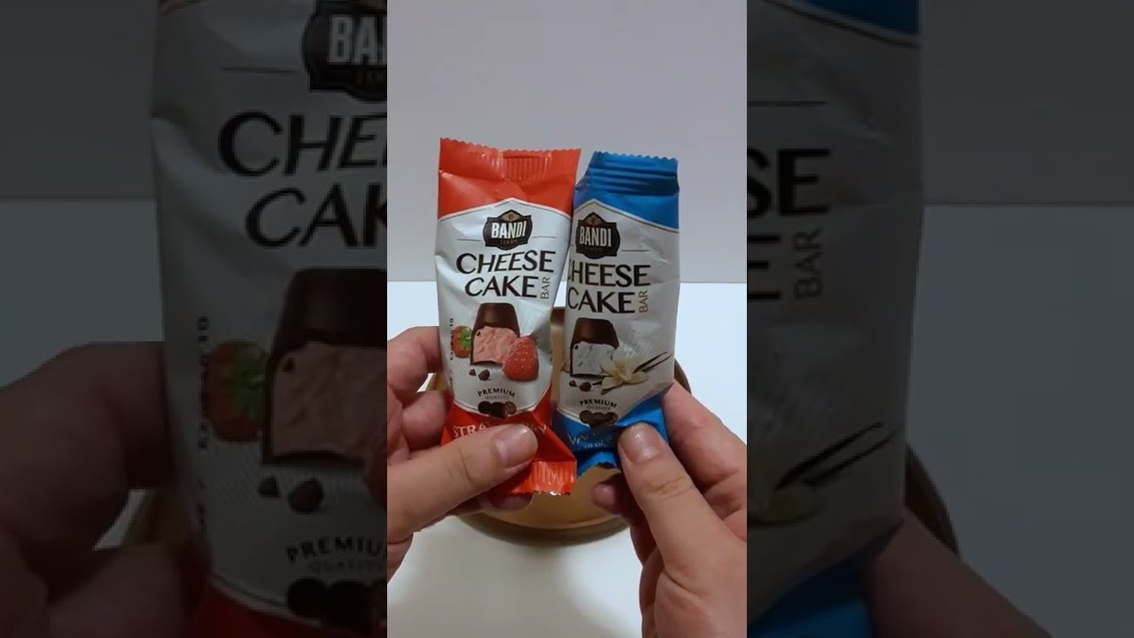 European Cheesecake Chocolate Bars!  Vanilla and Strawberry!